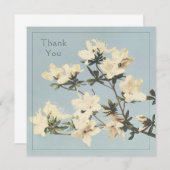 クリームツツツツツツジ花 サンキューカード (正面/裏面)