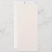 クリームテラコッタジオダブルアー結婚チズメニューカード 招待状 (裏面)