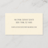 クリームテーラー裁縫機 名刺 (裏面)