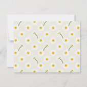 クリームデイジー葬儀記念サンキューカード サンキューカード (裏面)