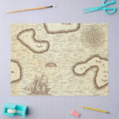 クリームデコページに出荷された旧世界地図 薄葉紙 (クラフト)