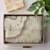 クリームデコページに出荷された旧世界地図 薄葉紙 (ギフト)