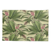 クリームトロピカルパーム 枕カバー (裏面-左)