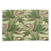 クリームトロピカルパーム 枕カバー (正面右)