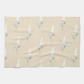 クリームトロピカルフローラ春夏 キッチンタオル (横)