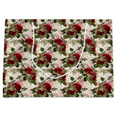 クリームトンボとバラ ラージペーパーバッグ (正面)