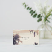 クリームドリームパームツリーズアンドライツビーチイグラム 名刺 (スタンド正面)