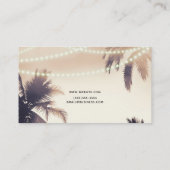 クリームドリームパームツリーズアンドライツビーチイグラム 名刺 (裏面)