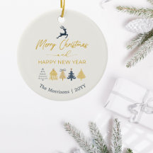 クリームドードルクリスマスツリー、トナカイ、星