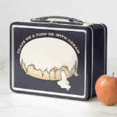 クリームドーナツで私を釉薬&ポンプ メタルランチボックス (インサイチュ)