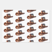 クリームハウディカウボーイウェスタンハット ラッピングペーパーシート (正面3)