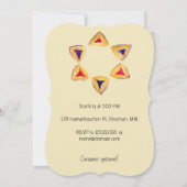 クリームハマンタシェンスタープリムパーティの招待状 (裏面)