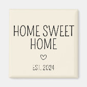 クリームハートホームスイートホームニューホームオーナー マグネット (正面)