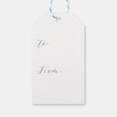 クリームバモダンンタイン飾ハート ギフトタグ (裏面)