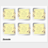 クリームバライエローフローラ製品の包装ラベル スクエアシール (シート)