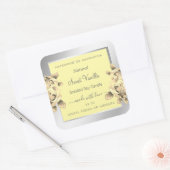 クリームバライエローフローラ製品の包装ラベル スクエアシール (封筒)