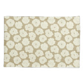 クリームバラオンゴールデンベージュ – シームレスなパターン。 枕カバー (裏面)