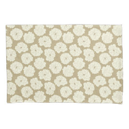 クリームバラオンゴールデンベージュ – シームレスなパターン。 枕カバー