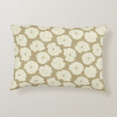 クリームバラオンゴールデンベージュ – シームレスパターン。 アクセントクッション (裏面)