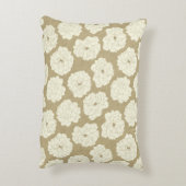 クリームバラオンゴールデンベージュ – シームレスパターン。 アクセントクッション (裏面(縦))