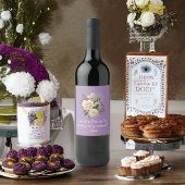 クリームバラオンラベンダーパープルBe My Bridesmaid ワインラベル