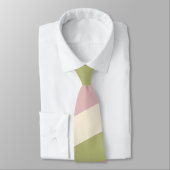 クリームバラグリーンカラーパレットストライプズモノグラム ネクタイ (タイ)