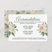 クリームバラフローラウォーターカラー調整カード エンクロージャーカード (正面/裏面)