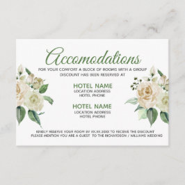 クリームバラフローラウォーターカラー調整カード エンクロージャーカード