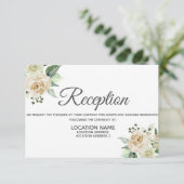 クリームバラフローラ披露宴アコモデーションカード エンクロージャーカード (スタンド正面)