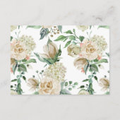 クリームバラフローラ披露宴アコモデーションカード エンクロージャーカード (裏面)