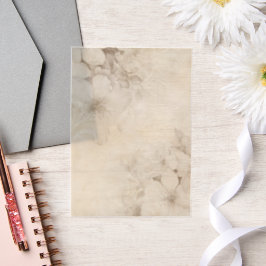 クリームバラフローラ ベラム紙招待状