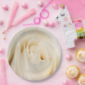 クリームバラ紙プレート ペーパープレート (パーティー)