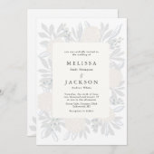 クリームバラ結婚ズ 招待状 (正面/裏面)