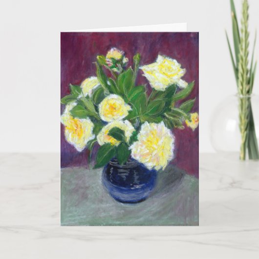 クリームバラ誕生日カード カード (正面)