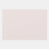 クリームバーガンディピンク結婚フローラ ラッピングペーパーシート (正面2)