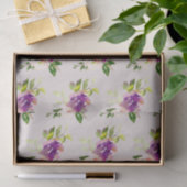 クリームバーガンディピンク結婚フローラ 薄葉紙 (ギフト)