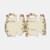 クリームバーガンディーグリーンとピンク フェイバーボックス (折り畳みなし)