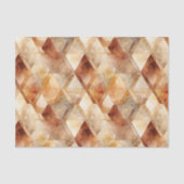 クリームバーガンディーレッド金ゴールド三角形 薄葉紙 (正面)