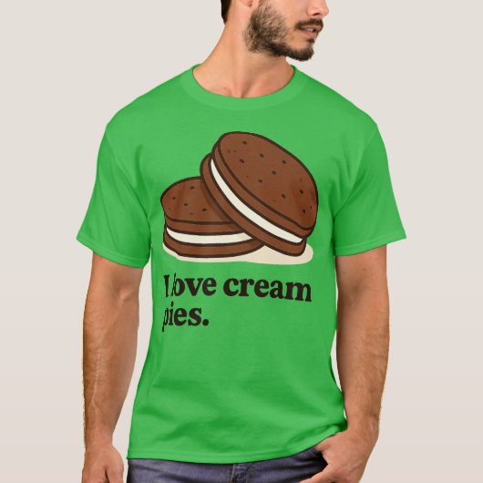 クリームパイ大好き Tシャツ (正面)