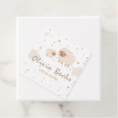 クリームパステルイラストレーション赤ちゃんシャワー フェイバータグ (インサイチュ)