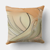 クリームパステルオータム抽象芸術アート装飾用クッション クッション (裏面)