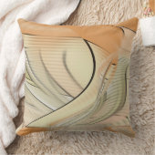 クリームパステルオータム抽象芸術アート装飾用クッション クッション (ブランケット)
