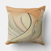 クリームパステルオータム抽象芸術アート装飾用クッション クッション (正面)