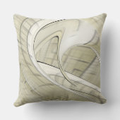 クリームパステルオータム抽象芸術 クッション (裏面)