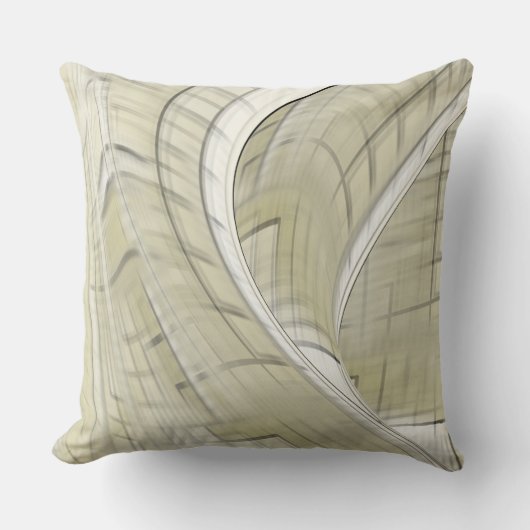 クリームパステルオータム抽象芸術 クッション (正面)