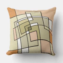 クリームパステルオータム抽象芸術 クッション