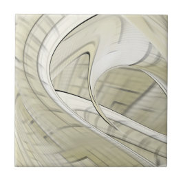 クリームパステルオータム抽象芸術 タイル