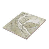 クリームパステルオータム抽象芸術 タイル (側面)