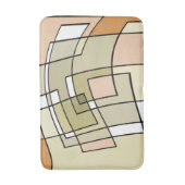 クリームパステルオータム抽象芸術 バスマット (正面縦)