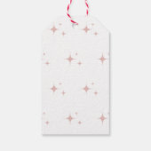 クリームパステルシンプルミニマリストベビーシャワー ギフトタグ (裏面)